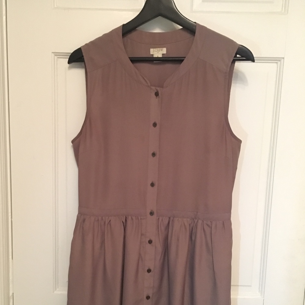 Lightweight, silky shirtdress from J Crew.